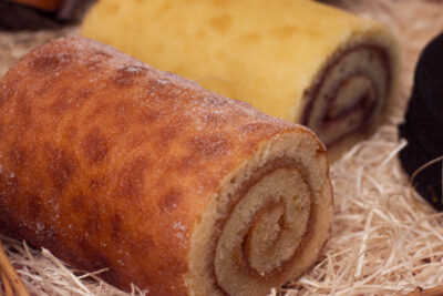 Gluten Free Strawberry Jam Swiss Roll